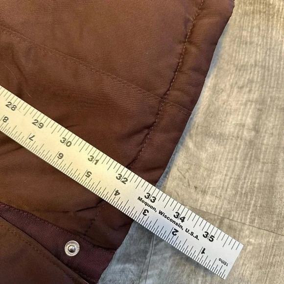 Abercrombie & Fitch Ultra Tech Puffer Coat in Chocolate Brown Size Small - Picture 5 of 10